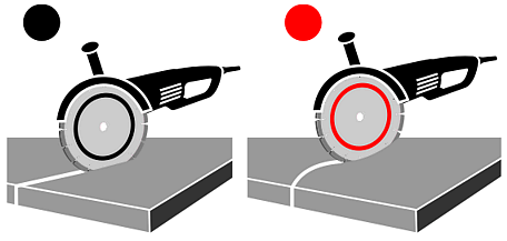 схема порезки алмазным диском